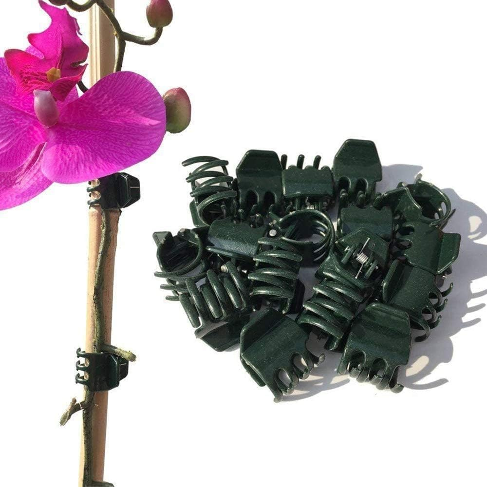 100 Pcs Orchid Clips, Plant Support Clips, Mini Plastic Greenhouse Garden Flower Clips, Vegetables Climbing image number 3