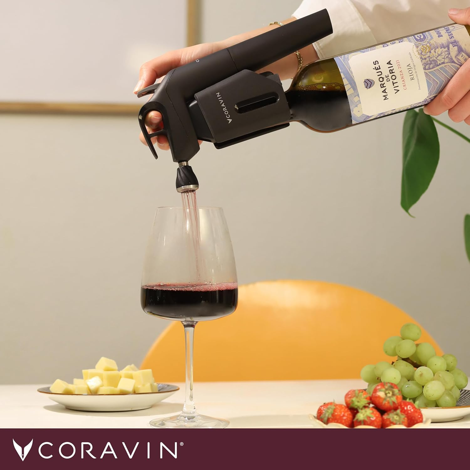 Coravin Timeless Three+ Wine Preservation System, Black image number 2