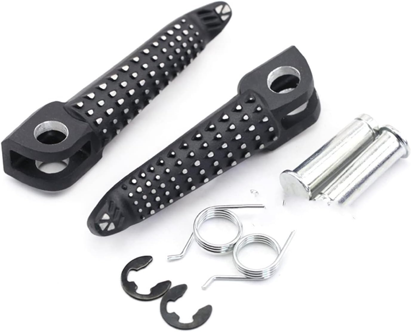 Motorcycle Accessories Footrest Pedal Adapters Black Rider Front Foot Pegs for Kawasaki ZX-6R for Ninja ZX-10R Z1000 Z800 Z750R image number 3