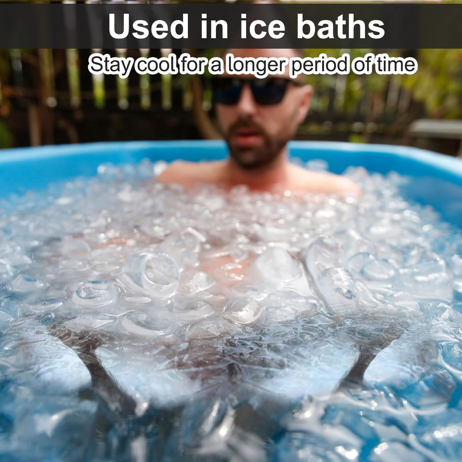 Roczential 3 Pcs Extra Large Ice Mold Silicone Large Ice Block Mold 10&times;5.1&times;2.8 Inch Ice Cube Maker Reusable Large Ice Cube Tray Dishwasher Ice Maker for Cold Plunge or Coolers Ice Bath Chiller (Black） image number 2