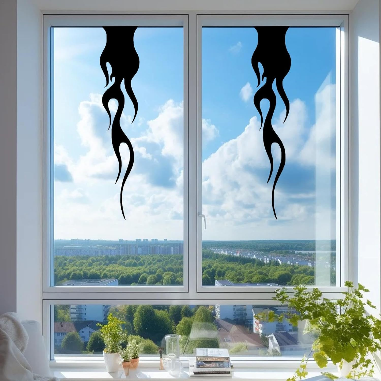 Flame Decals for | Flame Sticker Motorcycle Decals,Car Body Decals Flame Shape Unique Car Decals Car Accessories for Window Bumper Laptop Bottle Glass - Orange1 image number 4