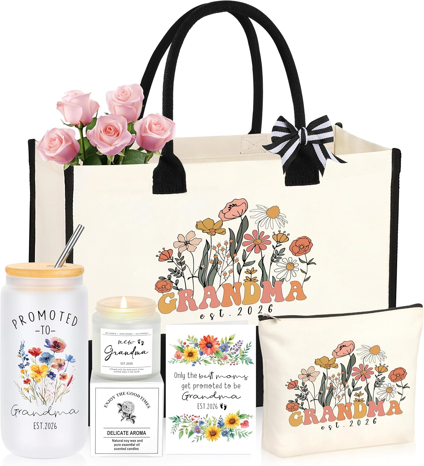 Joycuff New Grandma Gifts First Time 2025, Promoted to Grandma Est 2025 Pregnancy Announcement Gift 1St Time Grandparent image number 5