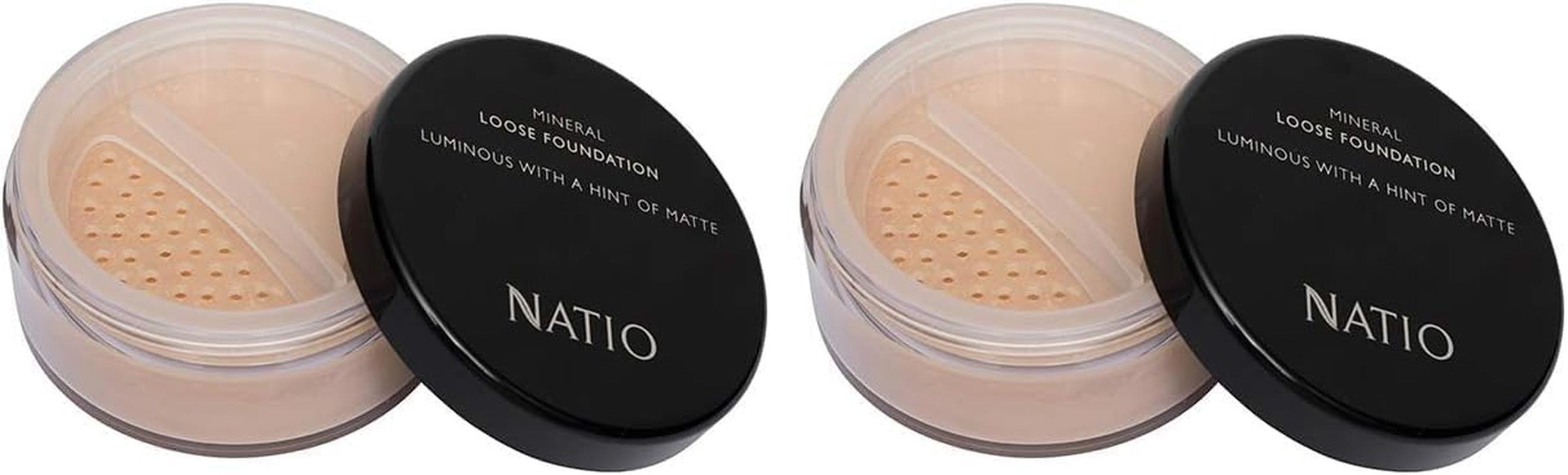 Natio Australia Mineral Loose Foundation - Beige 13G - Full Coverage Mineral Powder Foundation - Jojoba, Green Tea & Vitamin E - Vegan Friendly (Pack of 2) image number 1