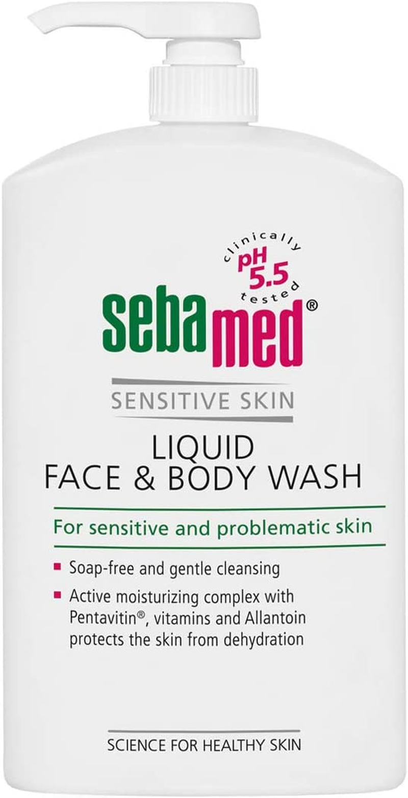 Sebamed Liquid Face and Body Wash 1L Pump, 1 Count image number 2