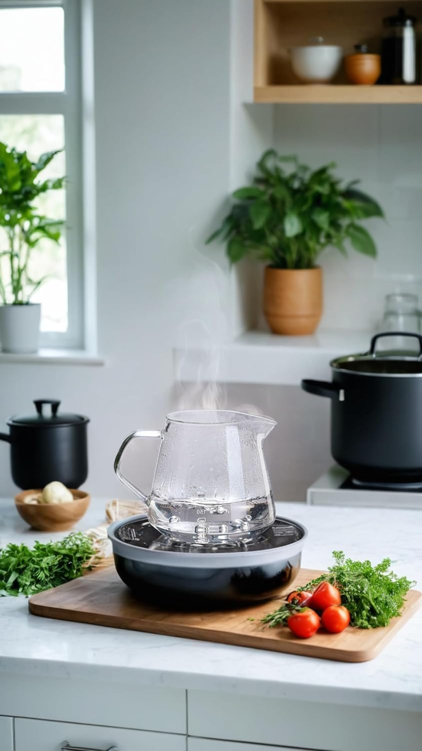 Juice Ly Every Time with 600M Glass Drip Coffee Maker Coffee Pot , Easy Pour, Dishwasher Safe, Includes Filter image number 3