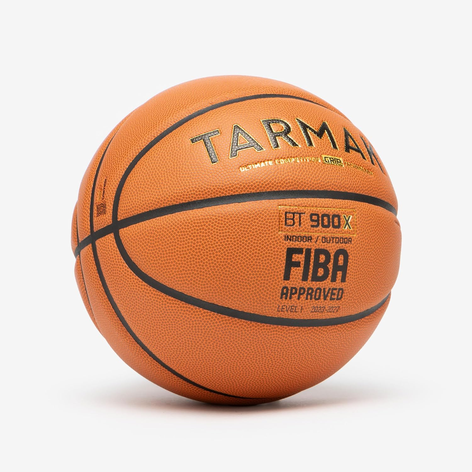 Tarmak Decathlon Tarmak Bt900 FIBA Approved Grip Touch Basketball Orange Size 7 - Basketball image number 3