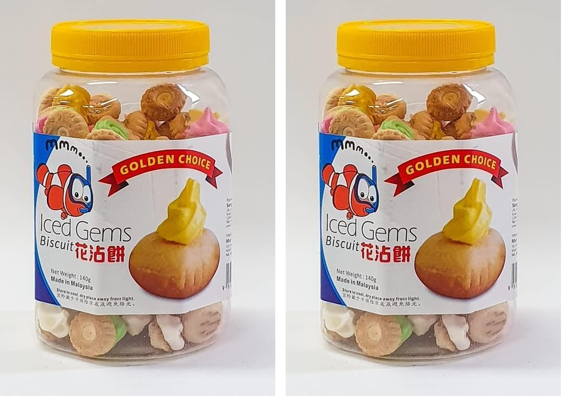 Golden Choice Ice Gems Biscuit 140G (Pack of 2) image number 2
