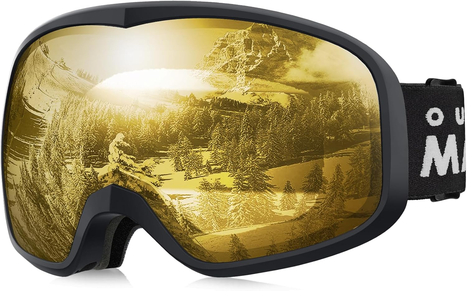 Outdoormaster Owl Ski Goggles OTG, Snow Snowboard Goggles for Men Women Youth, Anti-Fog, 100% UV Protection