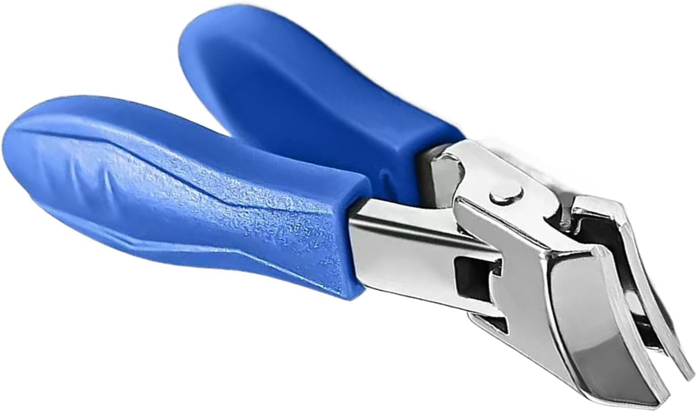 Vgvgaj Thick Toenails Scissors, Slanted Wide Jaw Opening Fingernail Scissors, Seniors Nails Trimmer Anti-Splash Manicure Pedicure Equipment for Father, Mother