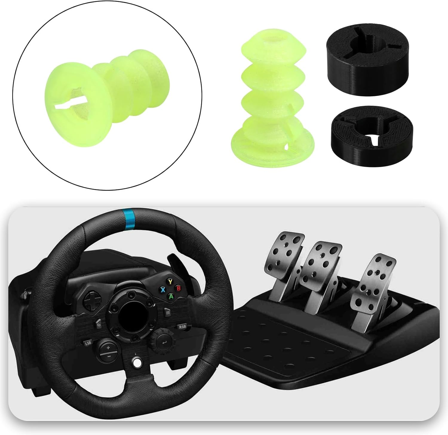 SG Store Racing Pedals Modification Kit Pedal Brake Clutch Throttle Dampener & Spacers Compatible with Logitech G25 G27 G29 Racing Wheel image number 6