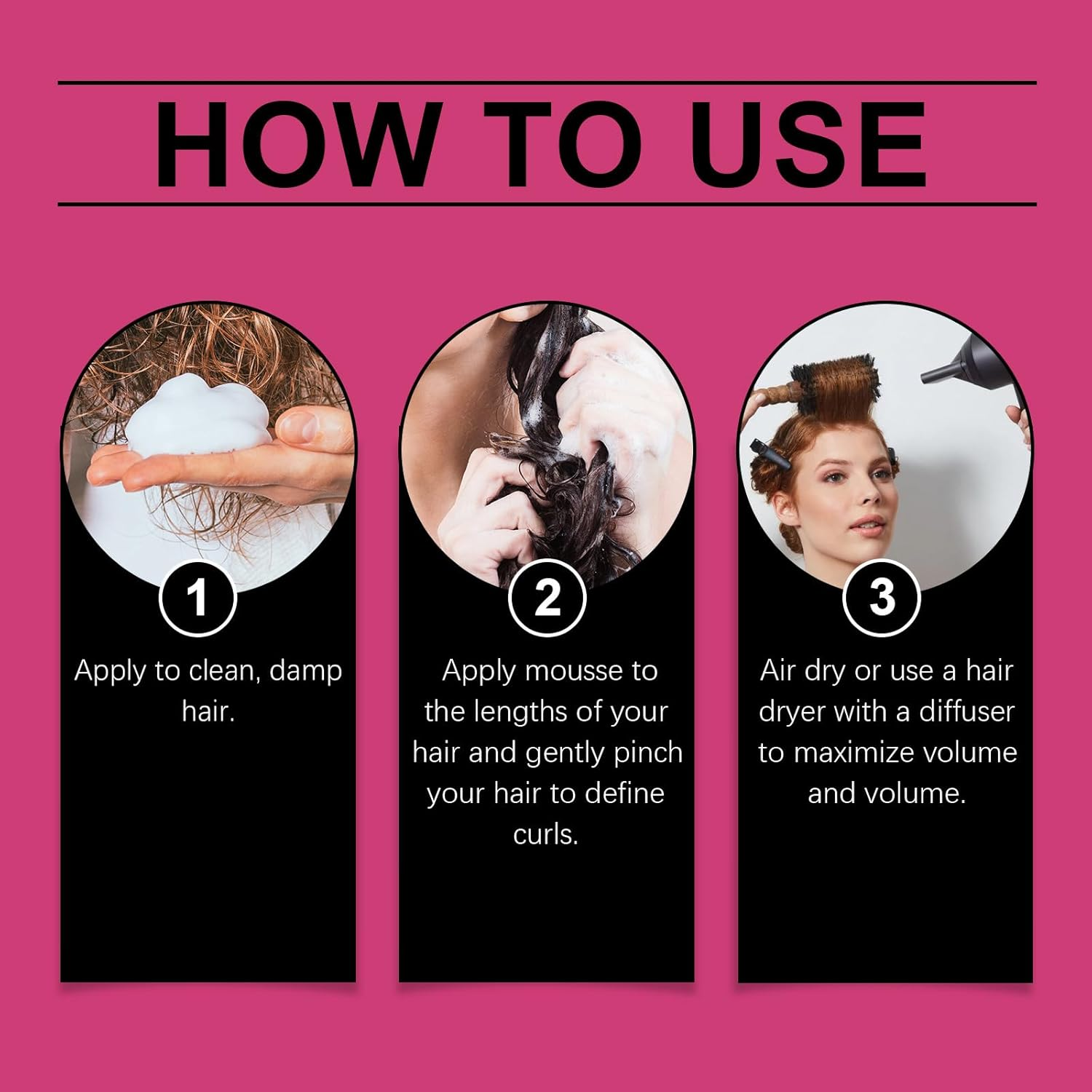 Pack of 2 Curly Curling Cream, Nourishing Gel Cream, Light Styling Balm for Curly Hair, Moisturising, Fluffy Elasticity, Strengthens Hair, Prevents Frizz, for Perfected Curls image number 3