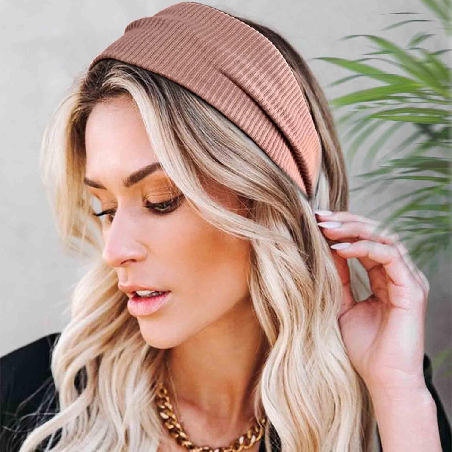 Blooms Women'S Hair Band, Pack of 6, Elastic Headband, Women'S Non-Slip Hair Bands, Fashion Hair Accessories, Sports, Yoga, Exercise, Fitness Headband