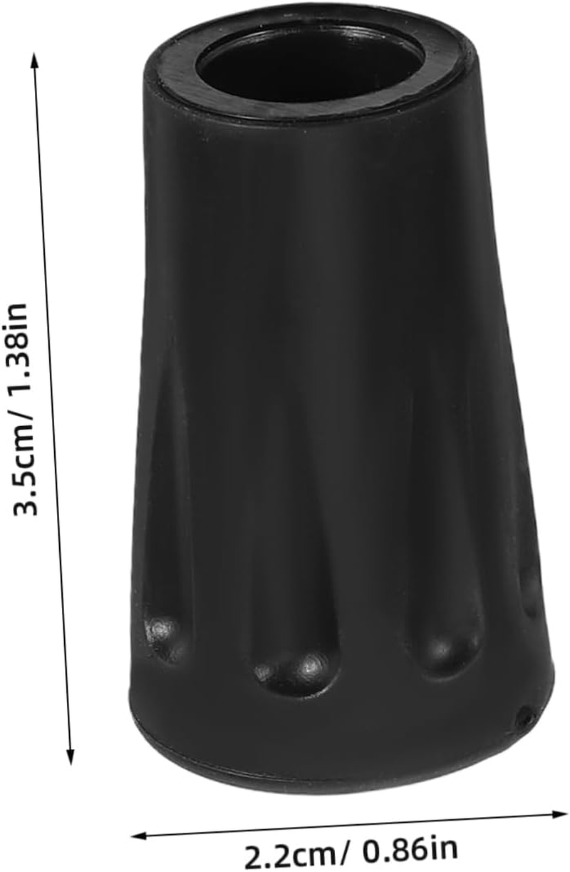 Hiking Pole Rubber Tips Replacement Durable Shock-Absorbing Walking Stick Accessories with Anti-Slip round Head for Trekking Stability and Terrain Protection image number 3