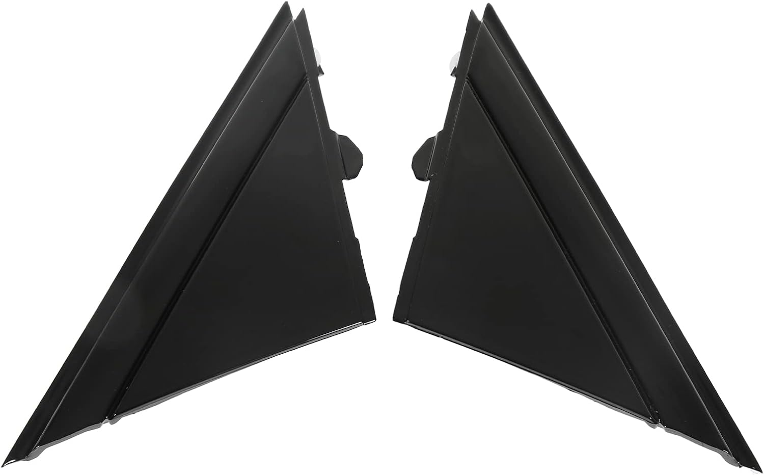 500 Door Mirror Flag Cover 1SH17KX7AA Replacement Plate Trim for 2012-2017 (Glossy Black) image number 1