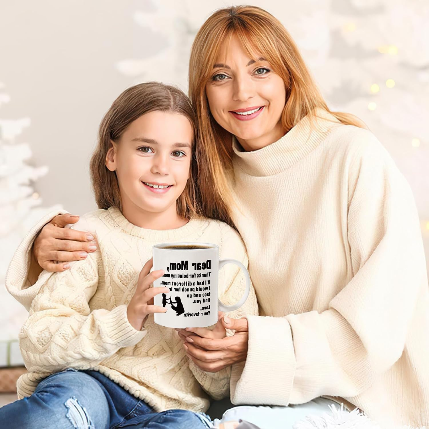 Mom Mug Mothers Day Gifts from Daughter and Son, Dear Mom Coffee Mug, Mother'S Day Mugs from Kids, Mother'S Day for Moms from Daughter, Son, Funny Gift, for Moms Who Have Everything