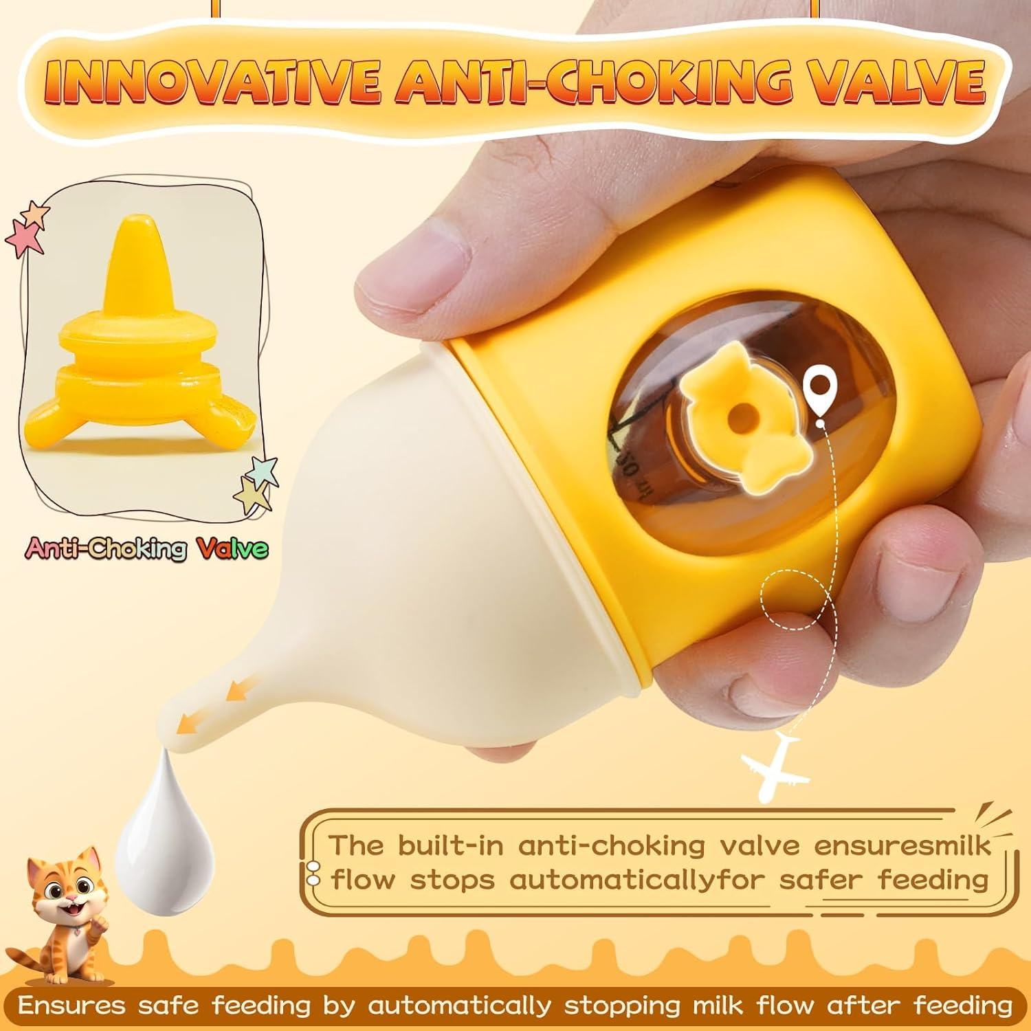 Silicone Nursing Kit for Kittens &ndash; Includes Kitten Feeding Nipples, Syringes, and Small Bottle &ndash; Ideal for Newborn Kittens, Puppies, and Small Animals &ndash; Bpa-Free, Safe & Reusable for Nursing