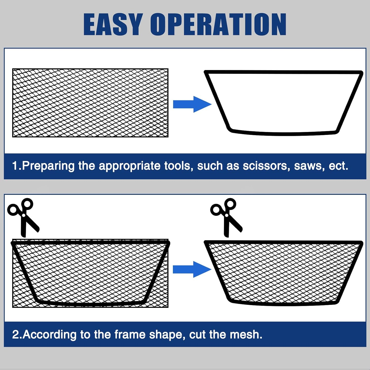 40"X13" Universal Black Metal Mesh: Aluminum Alloy 3 X 6Mm Rhombic Hole Car Grill Mesh for Front Grille Insert Bumper image number 5