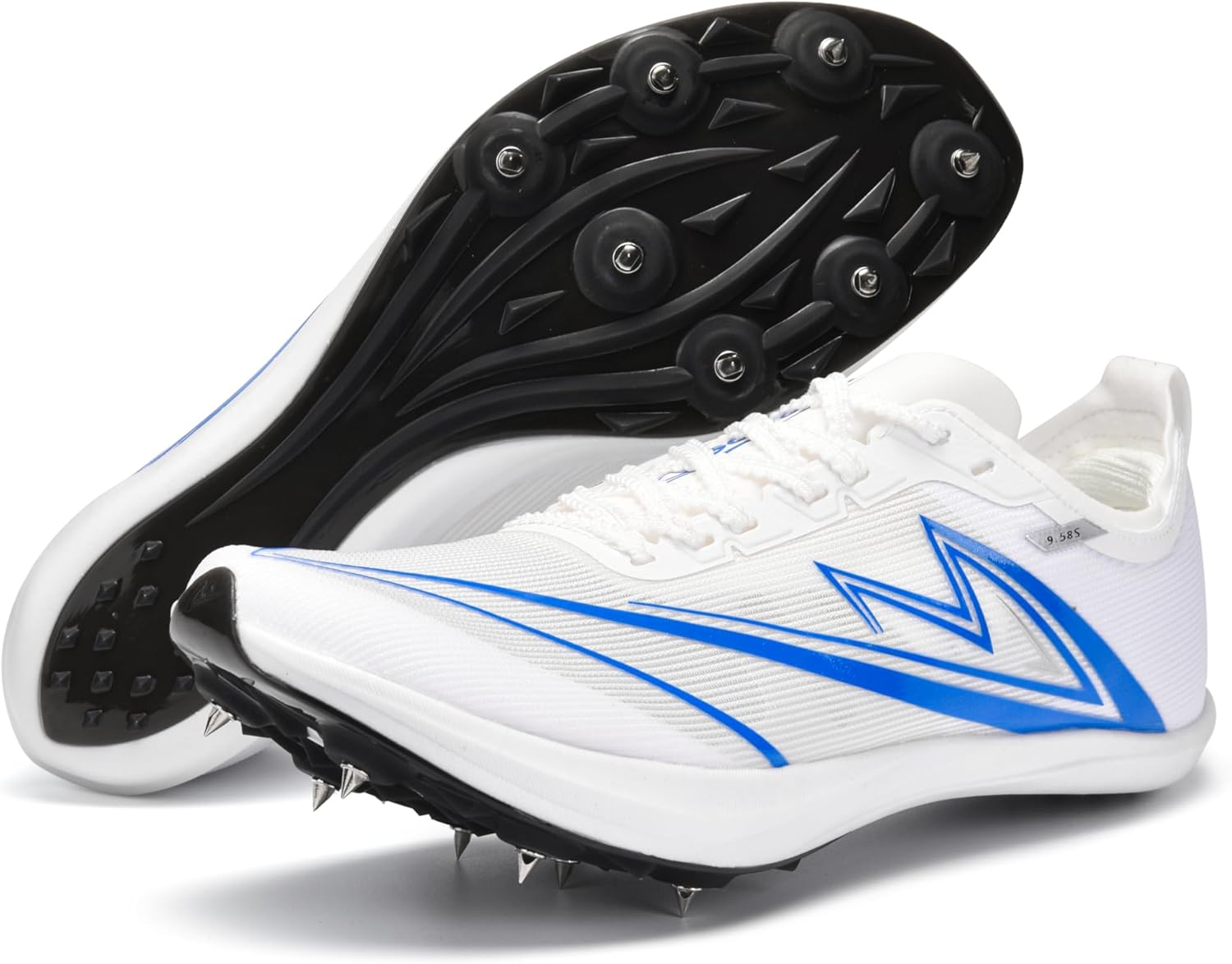 Sonic Cat Track and Field Shoes Men Women Kids Spikes Sneakers Full-Length Carbon Plate Track Race Jumping Sneakers Girls Professional Running Tarck Spikes Shoes Boys