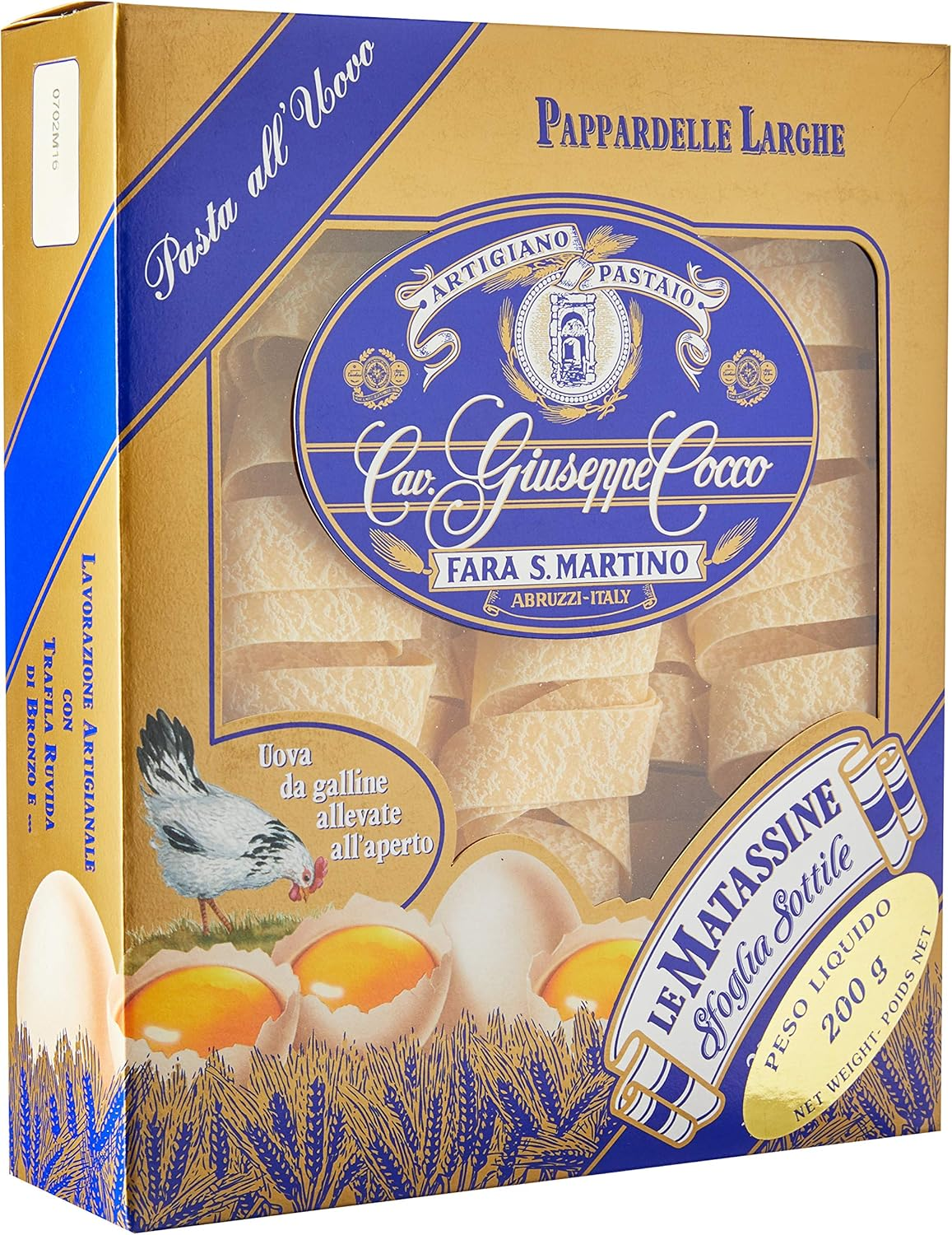 Giuseppe Cocco Casereccia Pasta. Made in Italy from Durum Wheat Semolina with Traditional Drying Methods - 500G image number 4