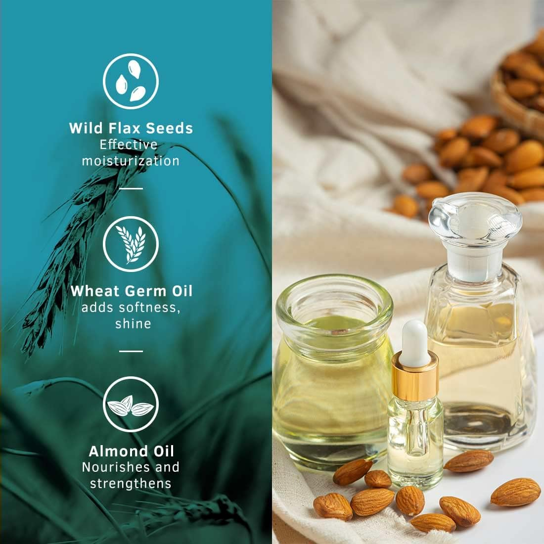 Ustraa Hair Cream for Men for Daily Use with Light Hold Style & Nourishment Wheat Germ Oil Wild Flax Seed Extracts Moisturizes Hair Nonsticky, Sulphate & Paraben Freemulti