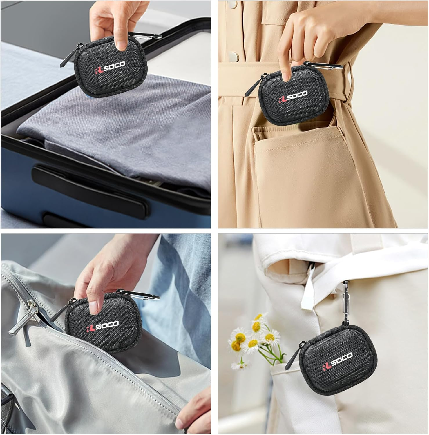 RLSOCO Case for Sennheiser Momentum True Wireless 4/3 Noise Cancelling Smart Earbuds, Scratch Resistant & Water Resistant -Black (Case Only) - Black image number 5