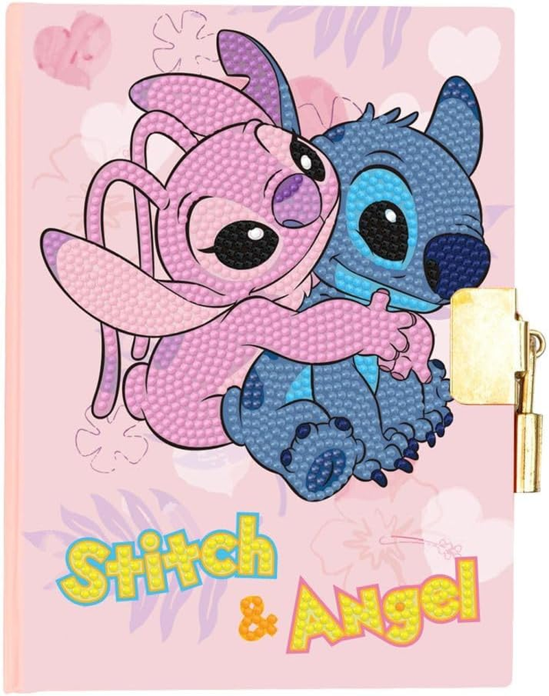 CRYSTAL ART Disney Stitch and Angel Diamond Diary Kit image number 1