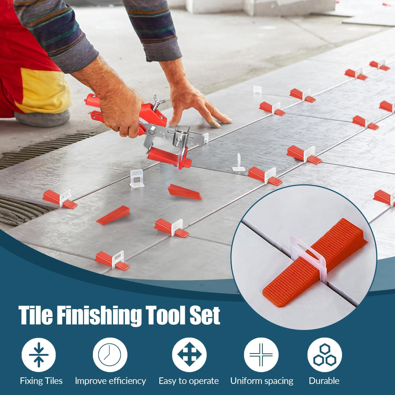 Pack of 700 Tile Levelling System 3 Mm Tile Wedges Levelling System Tiles Wedges Levelling System Tiles for Tiles Wall Tiles Floor Tiles image number 4