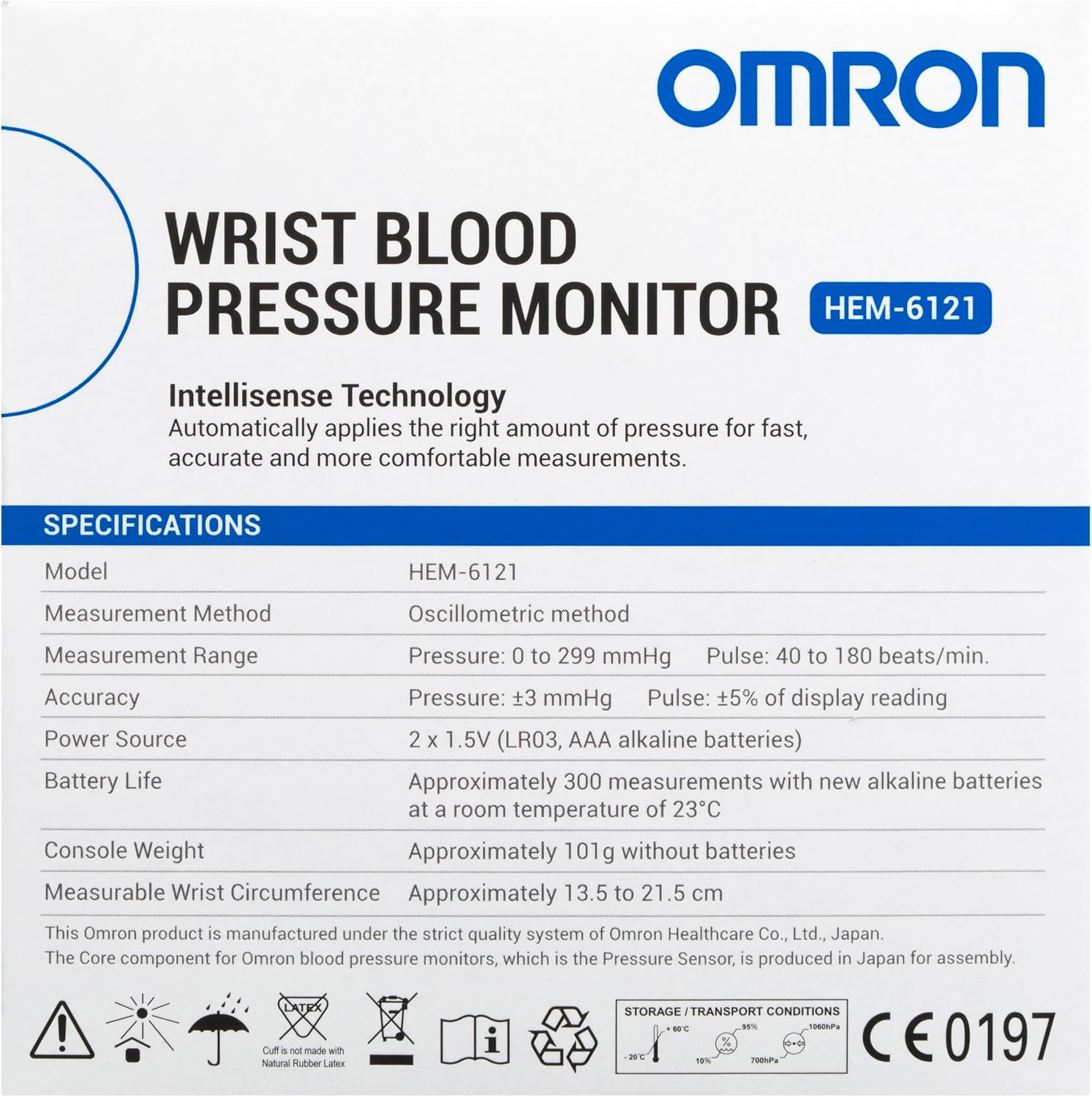 OMRON HEM6161 WRIST BLOOD PRESSURE MONITOR image number 2
