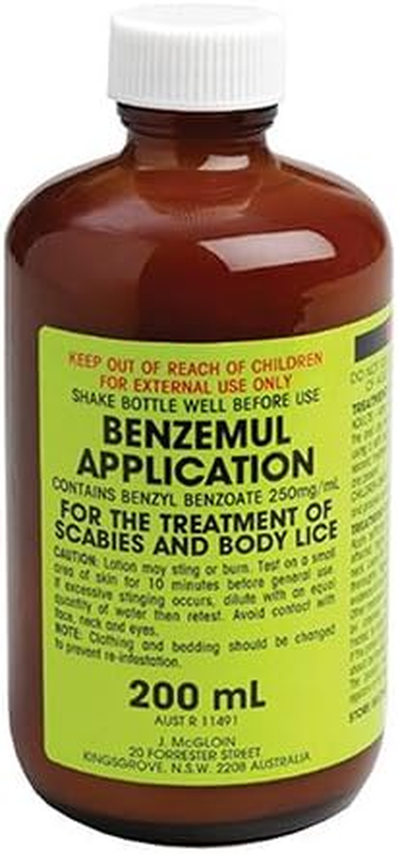 NEW Benzemul Lice Treatment Benzyl Application 200Ml Lice Treatment