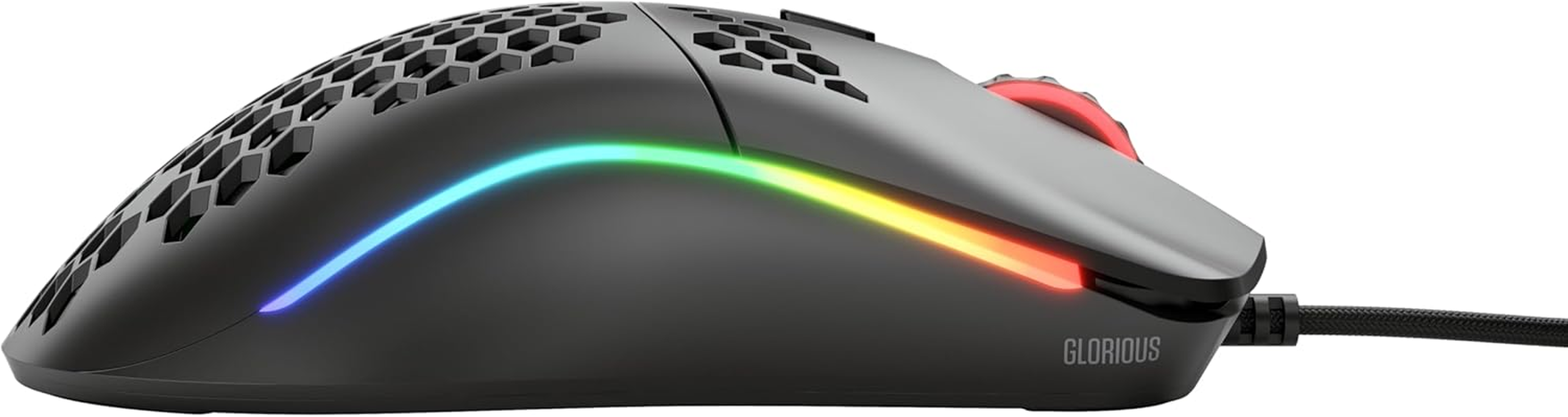 Glorious Gaming Mouse - Model O minus 58 G Superlight Honeycomb Mouse, Mouse with Lights -Matte Black Mouse, USB Gaming Mouse image number 2
