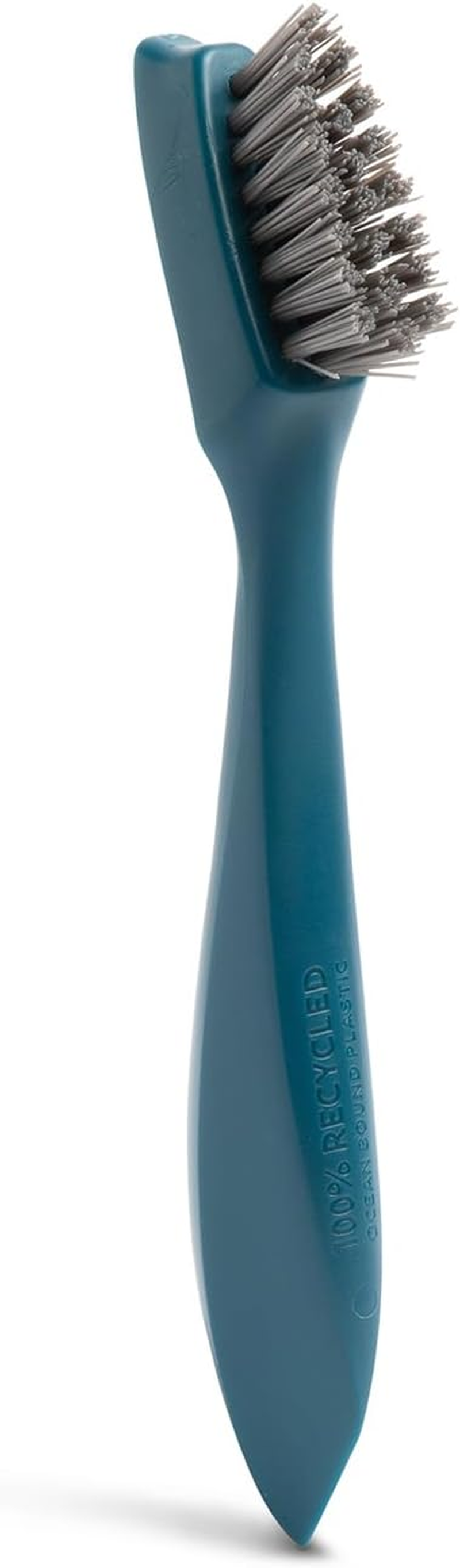 Full Circle Clean Ocean Dish Brush Set of 3 with Heavy-Duty Dish Brush, Bottle Brush & Dish Brush for Cast Iron Cookware, Dishes, Pots, Sinks, Water Bottles, Baby Bottles & Kitchen Cleaning, Teal image number 1