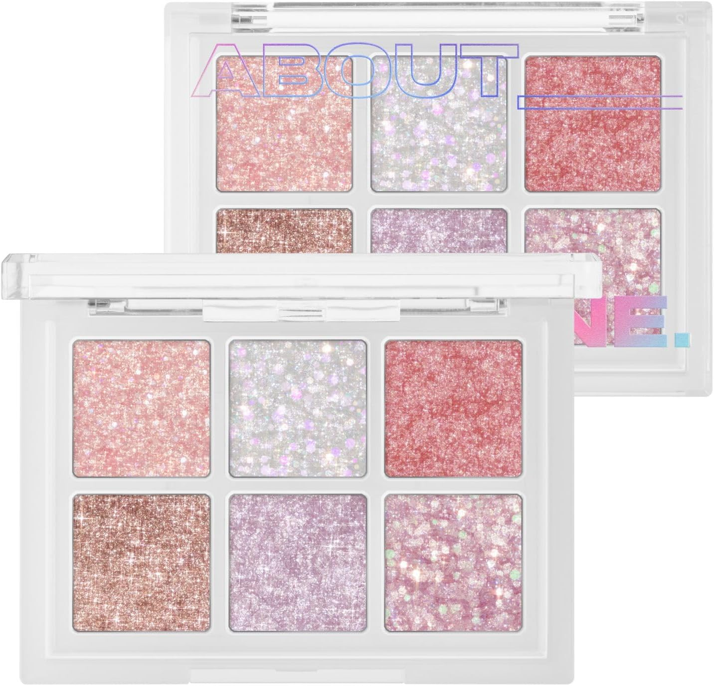 ABOUT TONE OH:MY Glitter Pop 3 Colors &ndash; Glitter Eyeshadow Palette, High Pigment, Eye Shadow Balm, Highlighter Makeup, Shimmer Pearl Eye Shadow, Long-Lasting, Korea Eye Makeup (02 MY:FAIRY)