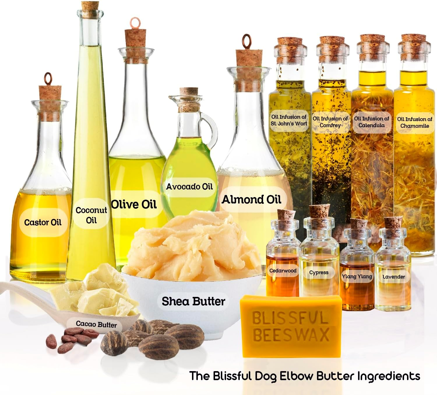 The Blissful Dog Elbow Butter, Moisturizer for Dry, Cracked Elbow Calluses, Versatile Dog Balm, Lick-Safe Elbow Balm for Dogs, 2 Oz. image number 3