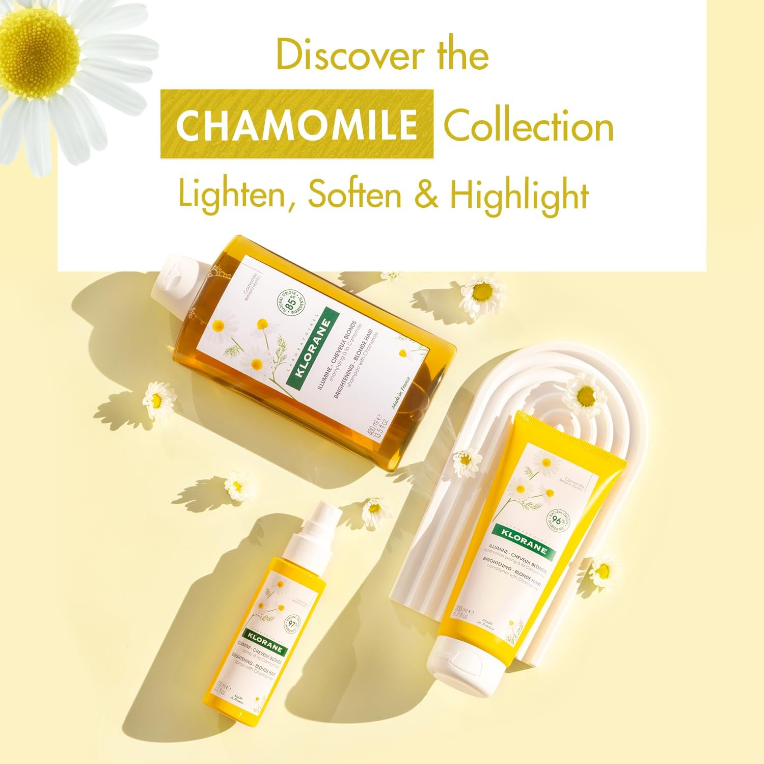 Klorane Shampoo with Chamomile (Brightening Blonde Hair) 400Ml/13.5Oz image number 3