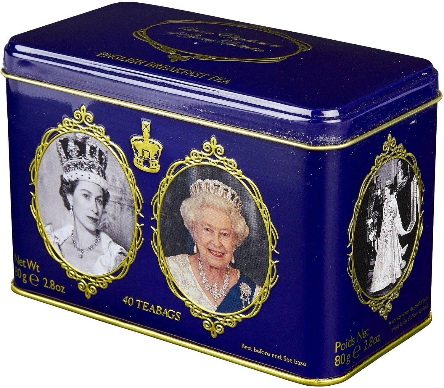 New English Teas Queen Elizabeth II Tin 80 G (40 Teabags) image number 2