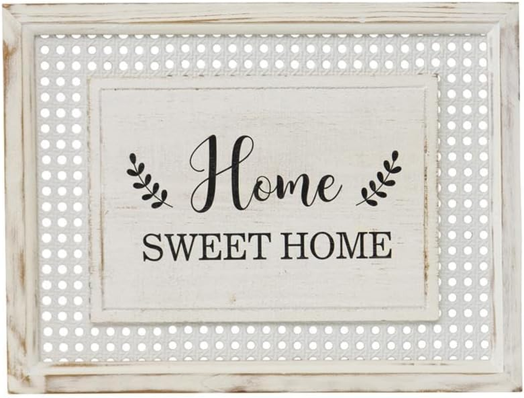 Willow & Silkportrait Canvas Indoor Decor Home Sweet Home Sign Rattan Timber Framed Wall Art image number 4
