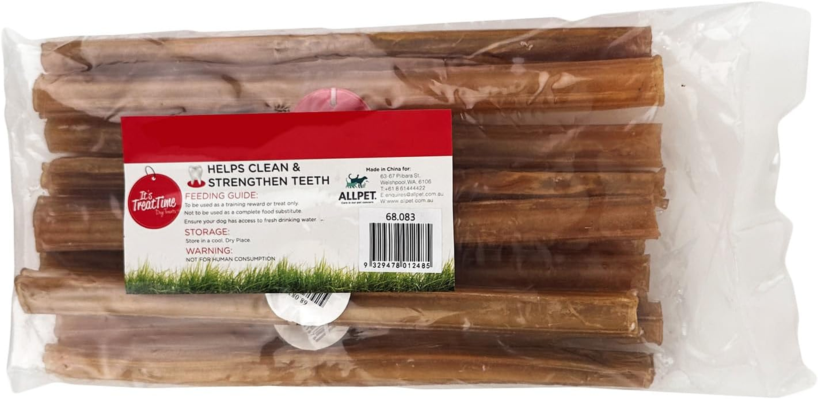 It'S Treat Time Dog Rawhide Cigar, 25Cm(10 Pack) - Long-Lasting Dog Treats, Dental Chews for Dogs, Teeth Cleaning, Tartar Control, Oral Health image number 2