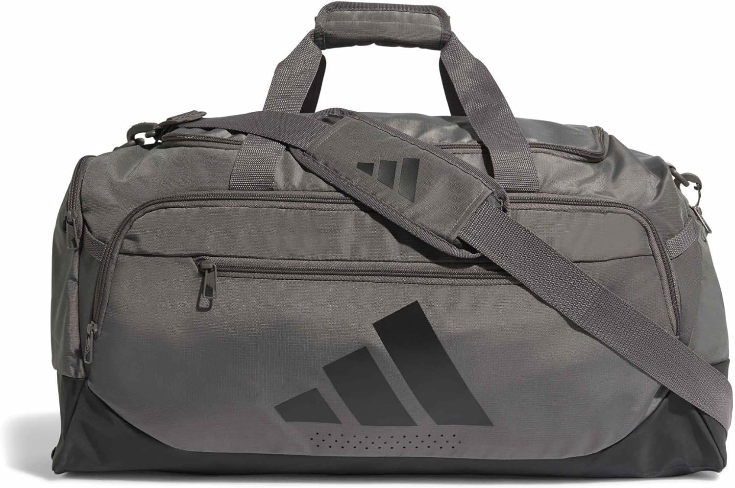 Adidas Training Defender Adult'S Duffel Bag, Charcoal/Black, Medium