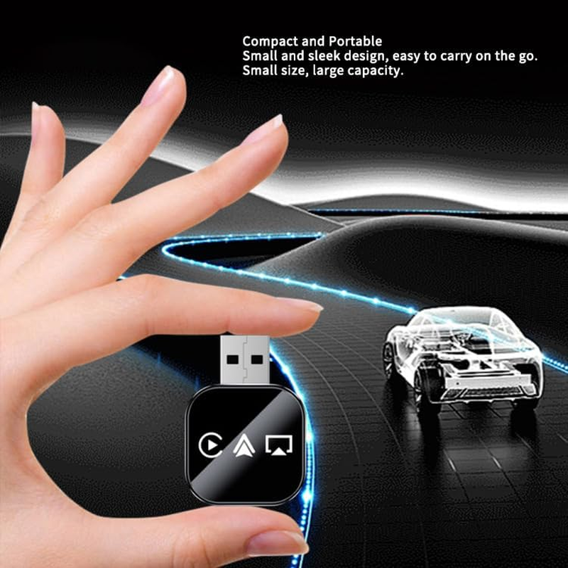 3 in 1 Wireless Adapter, Mini Plug and Play Car Adapter with Bluetooth 5.0 & 2.4/5Ghz Wifi, Compatible with Apple Carplay, Android Auto, Stable Connection Low Latency image number 6