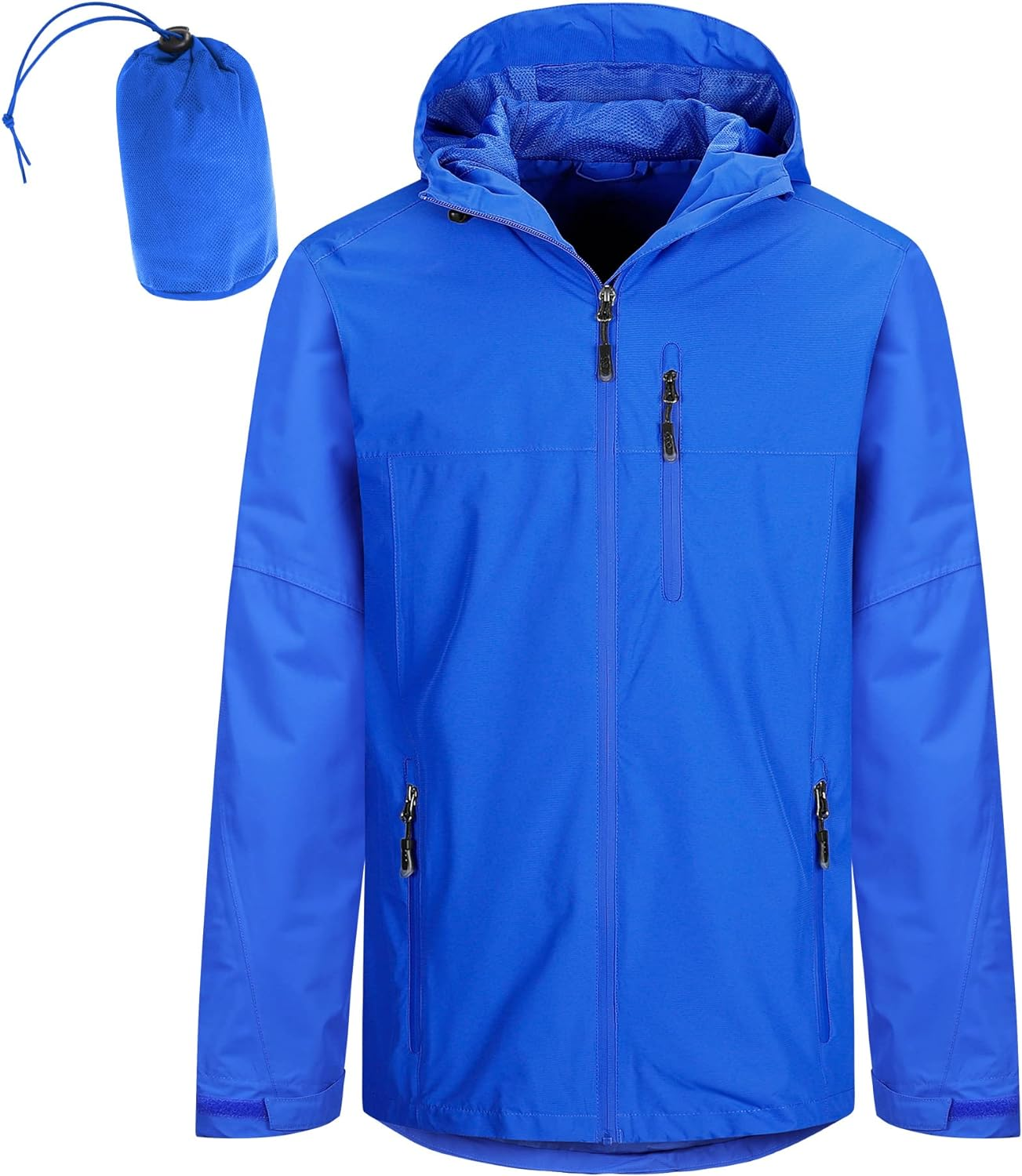 33,000Ft Men'S Outdoor Waterproof Jackets Packable Windbreaker Lightweight Quick Dry Raincoat Outdoor Jacket for Cycling Camping