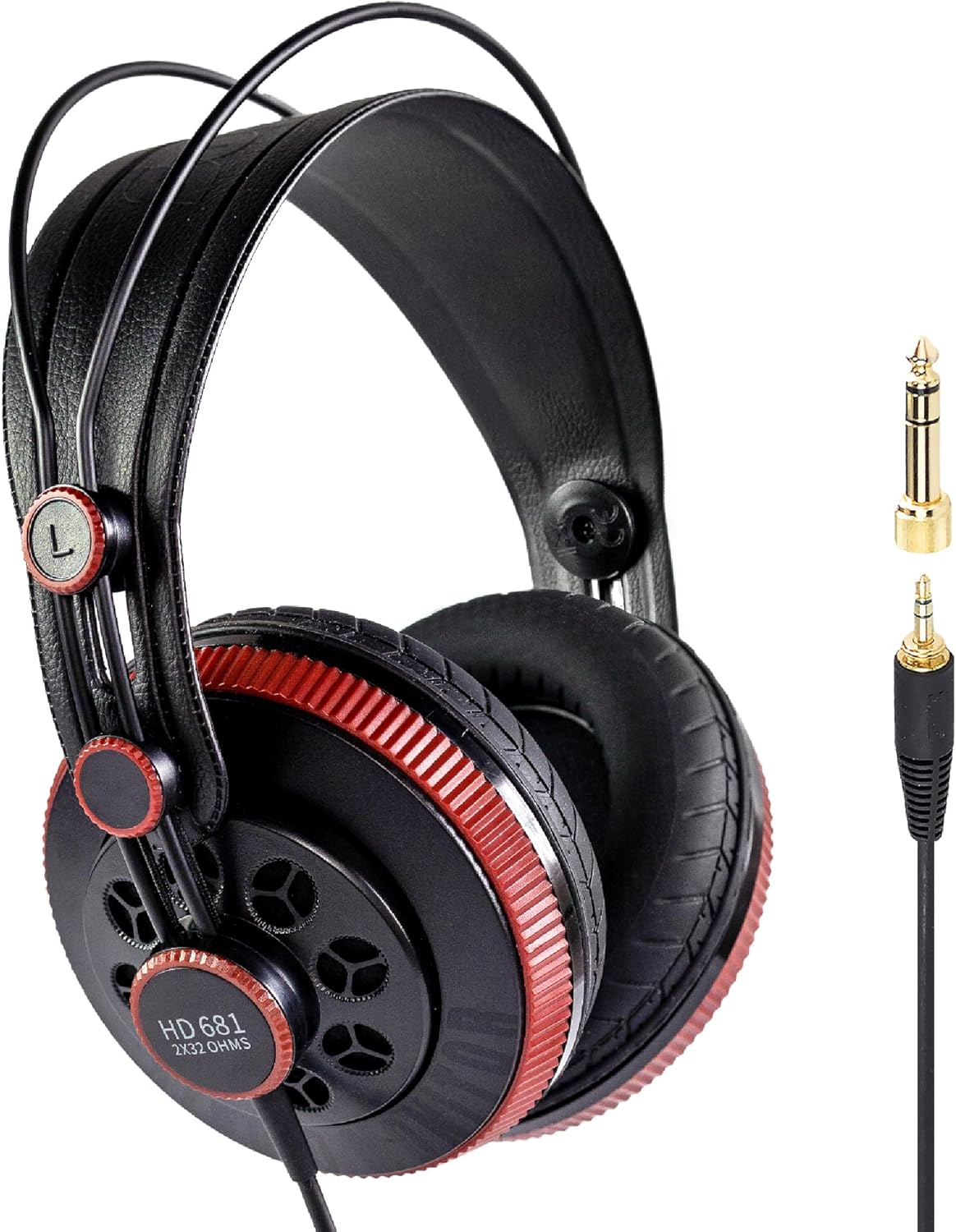 Superlux Semi-Open Professional Monitor Headphones, Black HD681-AIR Edition image number 1
