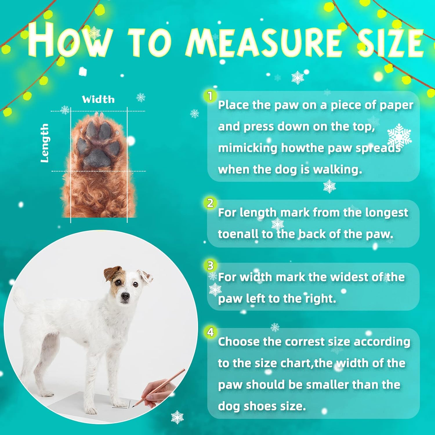 Rypet Christmas Dog Socks 2 Pairs - Non Slip Dog Grip Socks with with Adjustable Straps Traction Control for Hardwood Floor, Pet Paw Protector for Small Medium Large Dogs Large image number 6