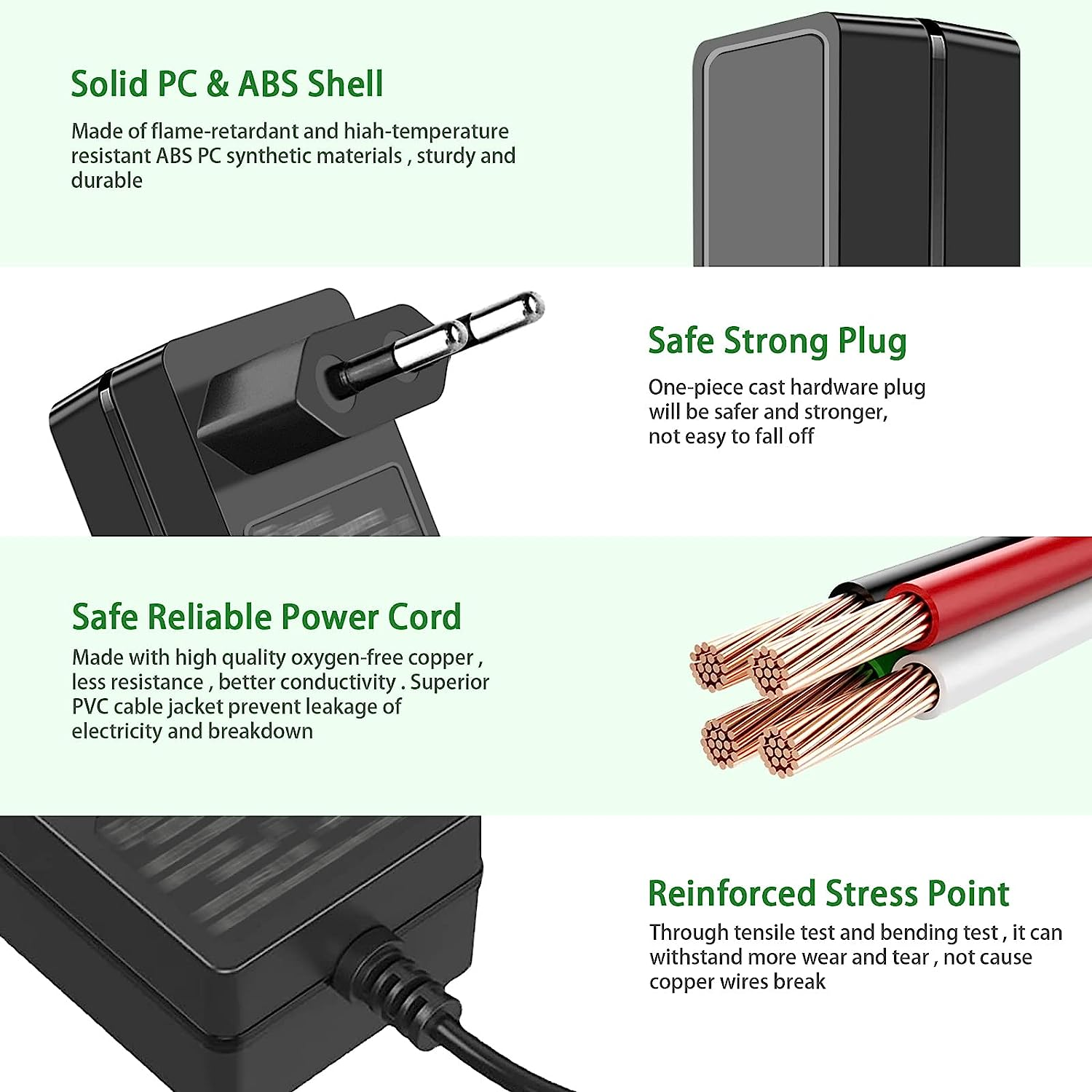 Gonine 5V Charger for Sony SRS-XB30, 5V 3A Power Supply Adapter for Sony AC-E0530 SRS-XB30 SRS-XB41 Rdp-M5Ip Rdp-M7Ip SRS-A1 SRS-A212 SRS-A3 SRS-M50 M55 K. Wireless Bluetooth Speaker image number 6