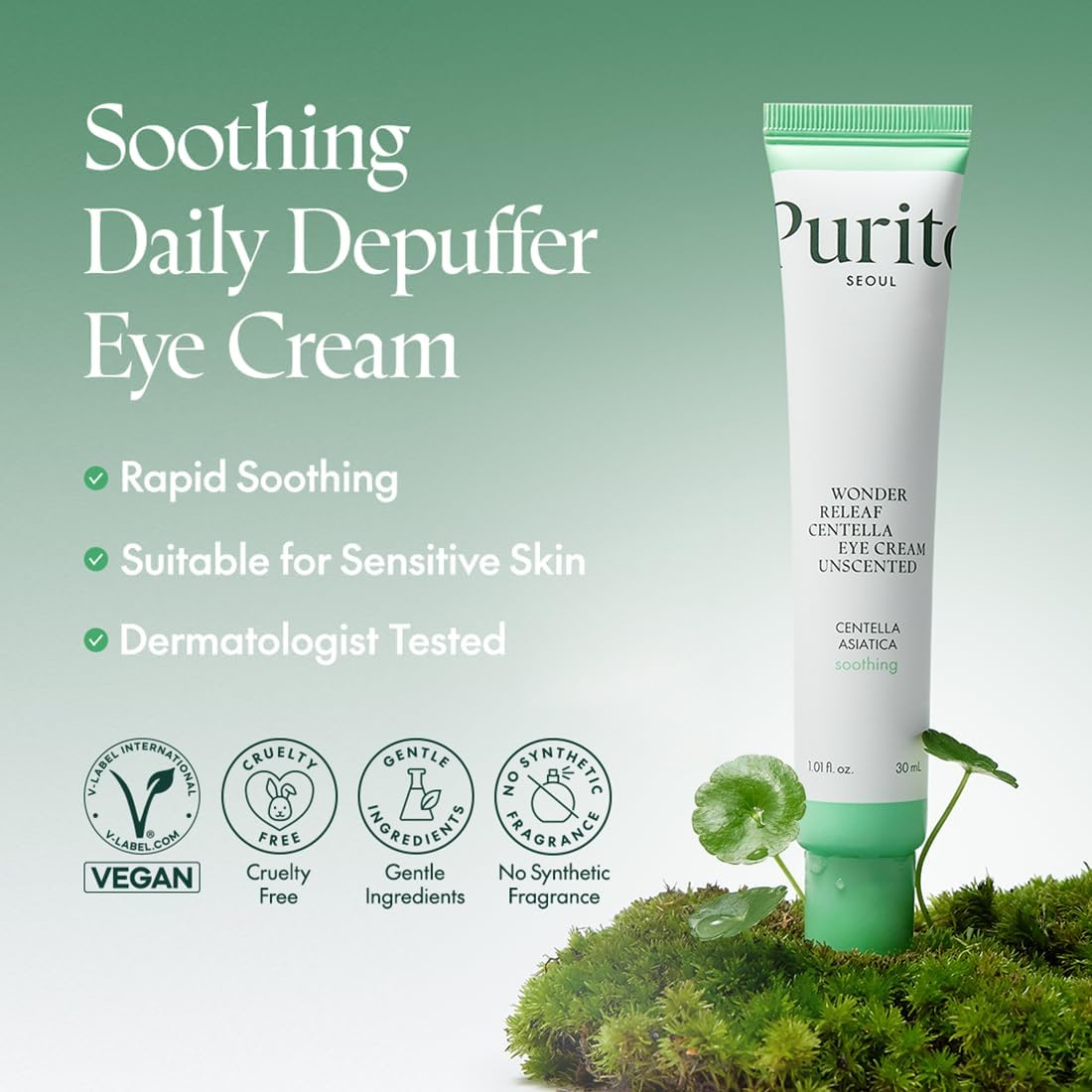 Purito Wonder Releaf Centella Eye Cream Unscented 30 Ml