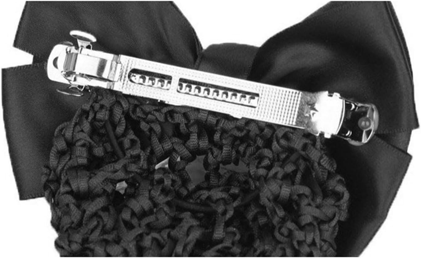 Professional Hair Nets, Hair Pins, Hair Ponytail Holders, Hair Nets for Women (Black) - Black image number 2