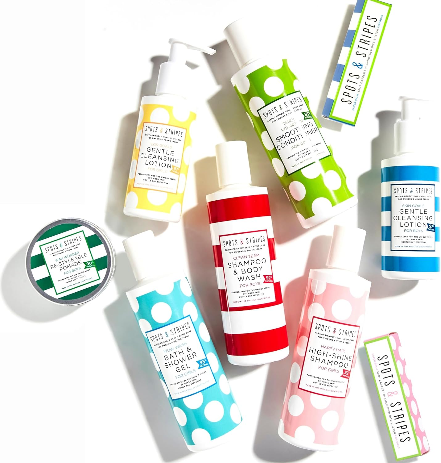 Spots & Stripes - Wow Wash Bath & Shower Gel for Girls, a Delicious-Smelling, Natural Kids Body Wash That Gently Cleans Young Bodies, Sulphate-Free and Moisturising, with Coconut and Vanilla (250Ml) image number 5