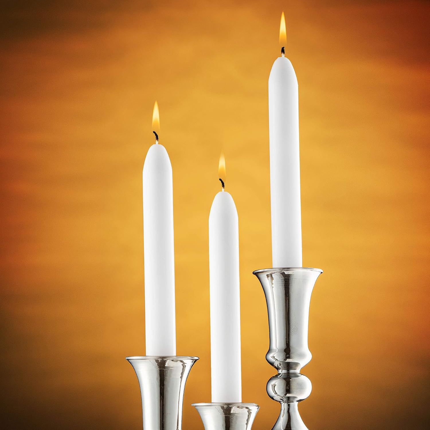 SPAAS Unscented White Candle Sticks - 14 Pack Dripless Tapered 9" Tall Candles - 8 Hour Burning Premium Candlesticks for Home Decoration, Wedding, Holiday and Parties image number 3