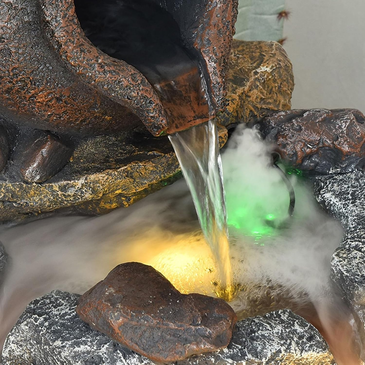 Outdoor Fountain Water Fountain- Indoor Outdoor Floor Standing Fountain Waterfall, Fountains Garden for Patio Backyard Porch Home Art Decor(102 * 55 * 108CM) image number 2