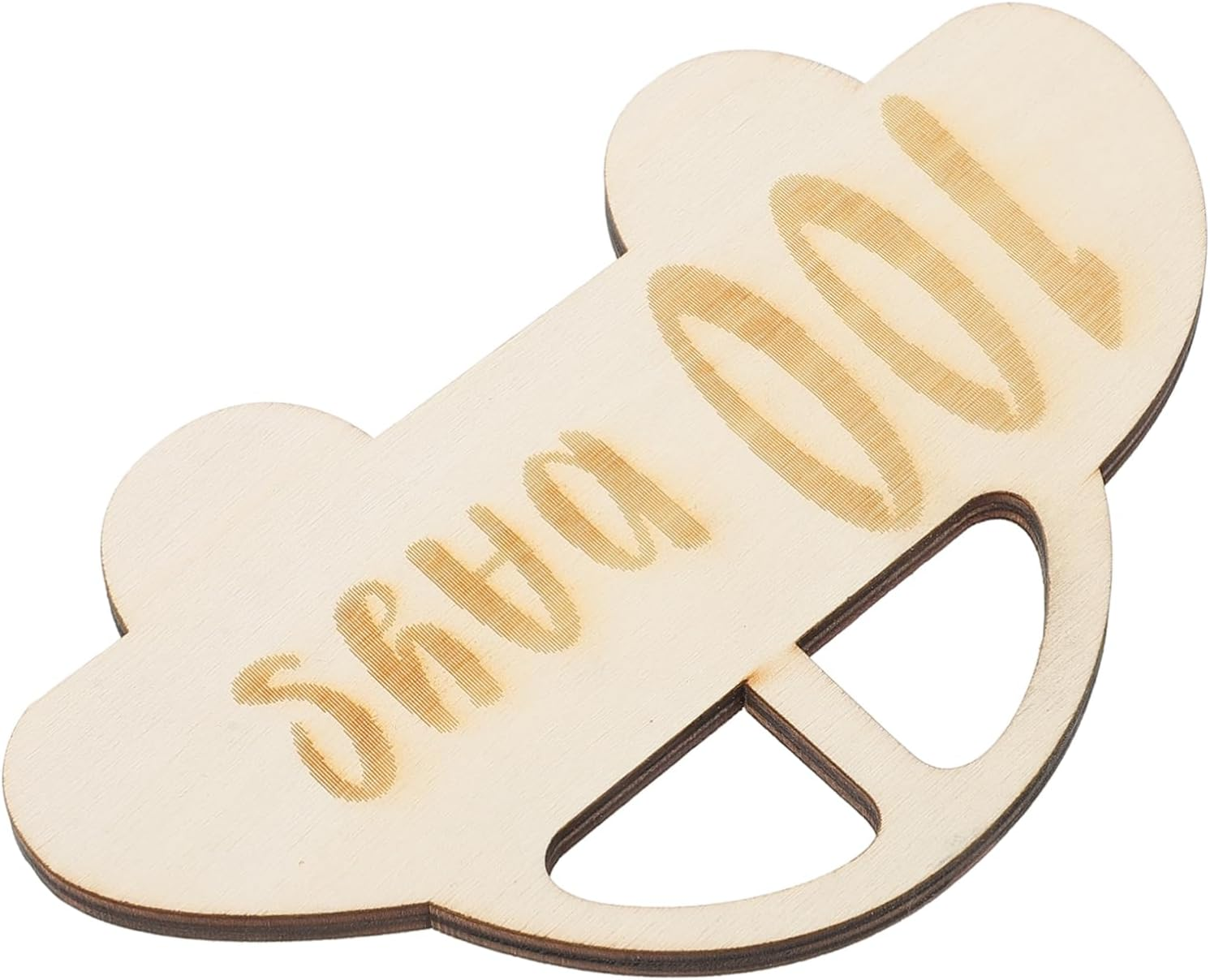 JEWEDECO Decorative Wooden Cards for Growth Record for Shower Photography and Moments Safe Material image number 5