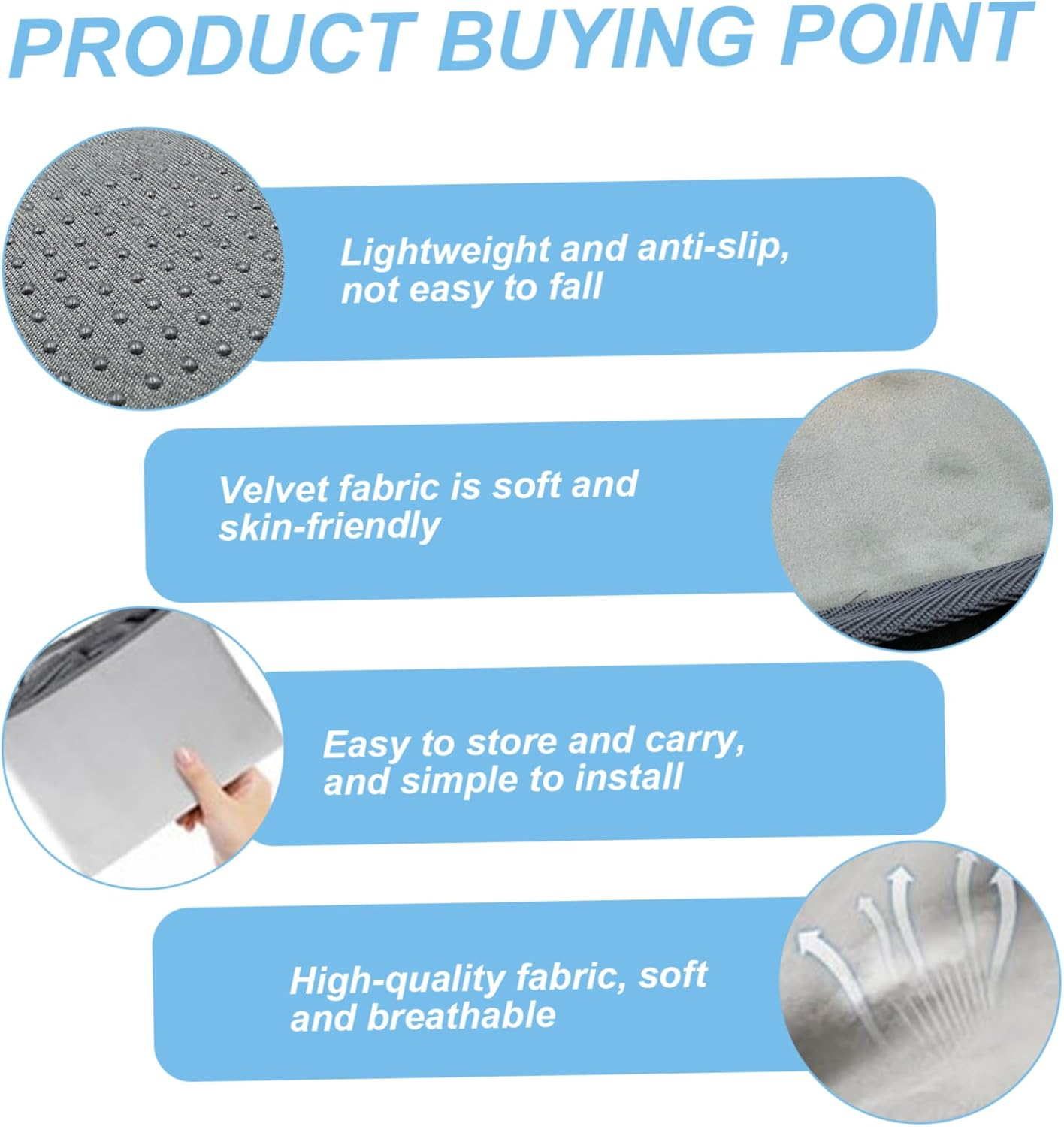 Toddler Airplane Bed, 19X31 Inch Non-Slip Comfort Inflatable Toddler Travel Bed with Pillow & Pump & Pockets, Portable Air Mattress with Storage Bag for Sleeping, Rest Travel image number 4